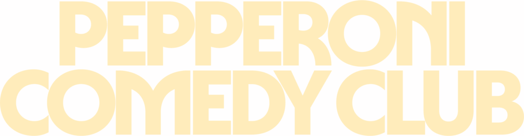 Pepperoni Comedy Club Bold Logotype Buttercream Rgb